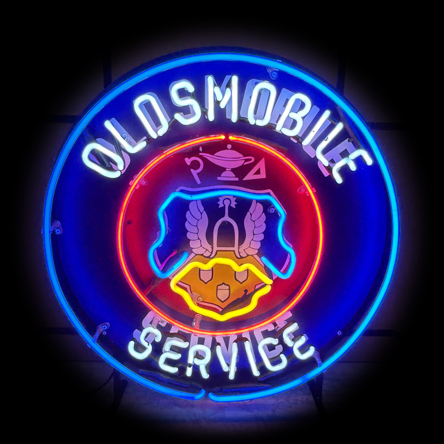 Oldsmobil Gas Oil Neon Light S - Commercial Printing Icon ulasan dan harga
