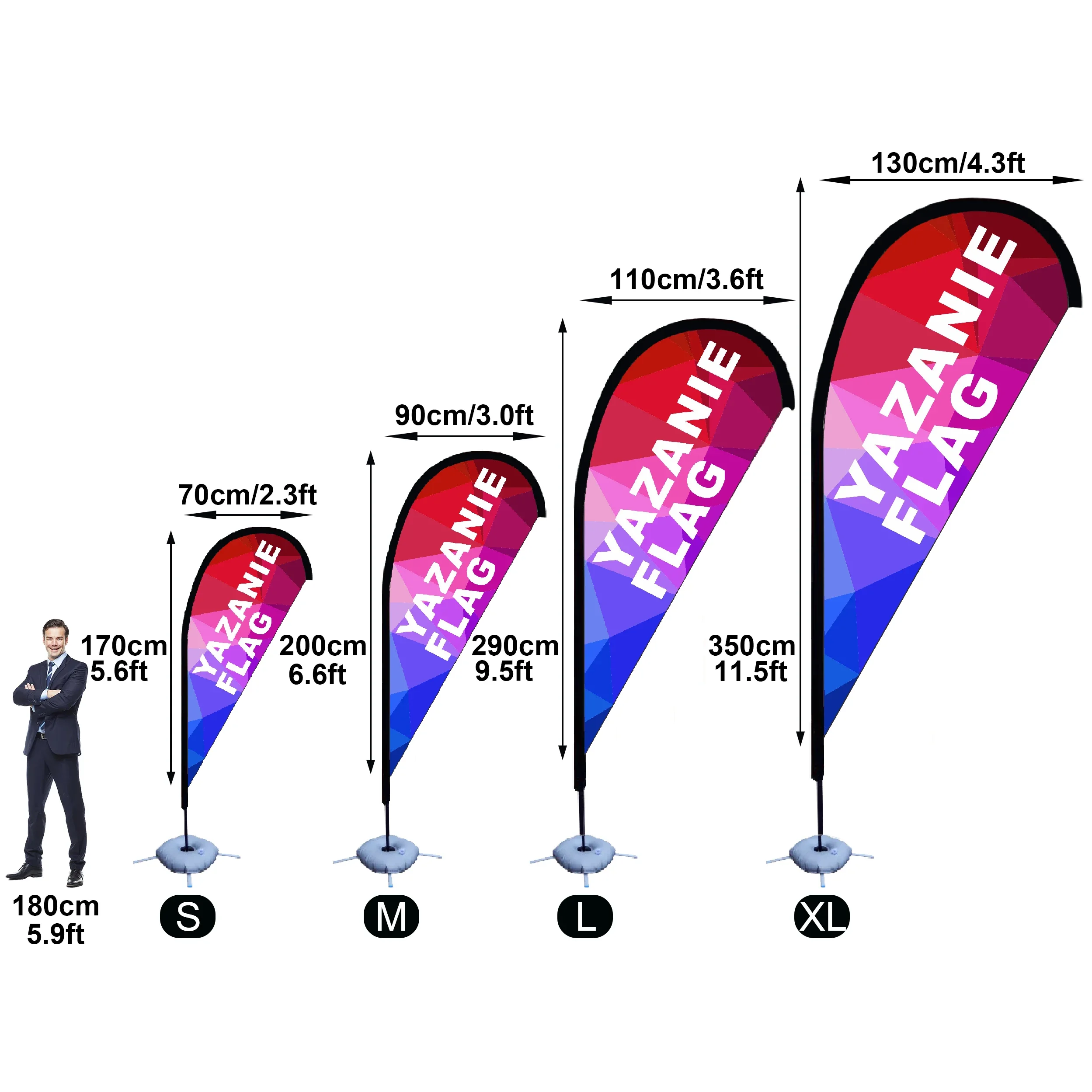 Custom Advertising Teardrop Fl - Commercial Banner Printing ulasan dan harga