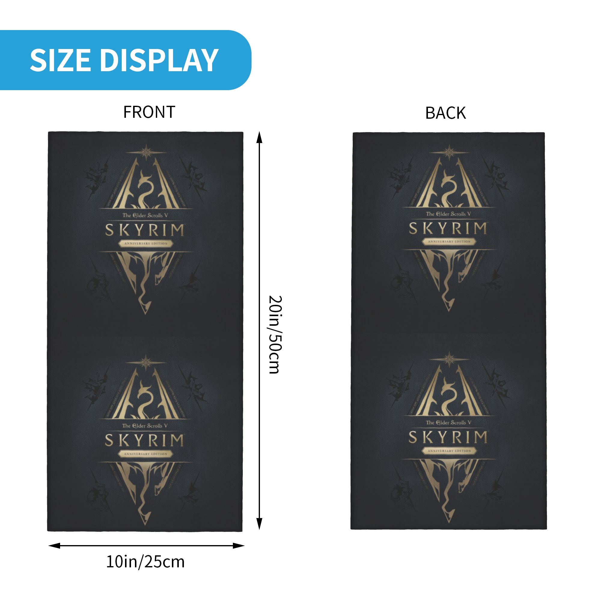 Custom Skyrim Logo Bandana Win - Company Profile Printing ulasan dan harga