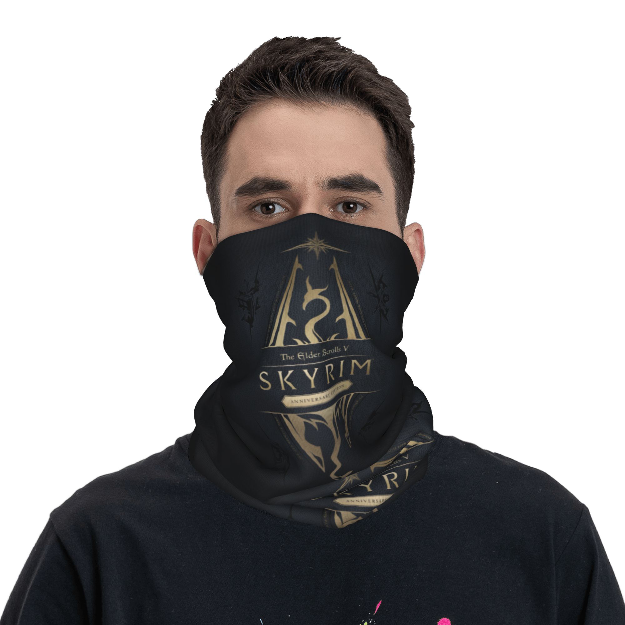 Custom Skyrim Logo Bandana Win - Company Profile Printing ulasan dan harga