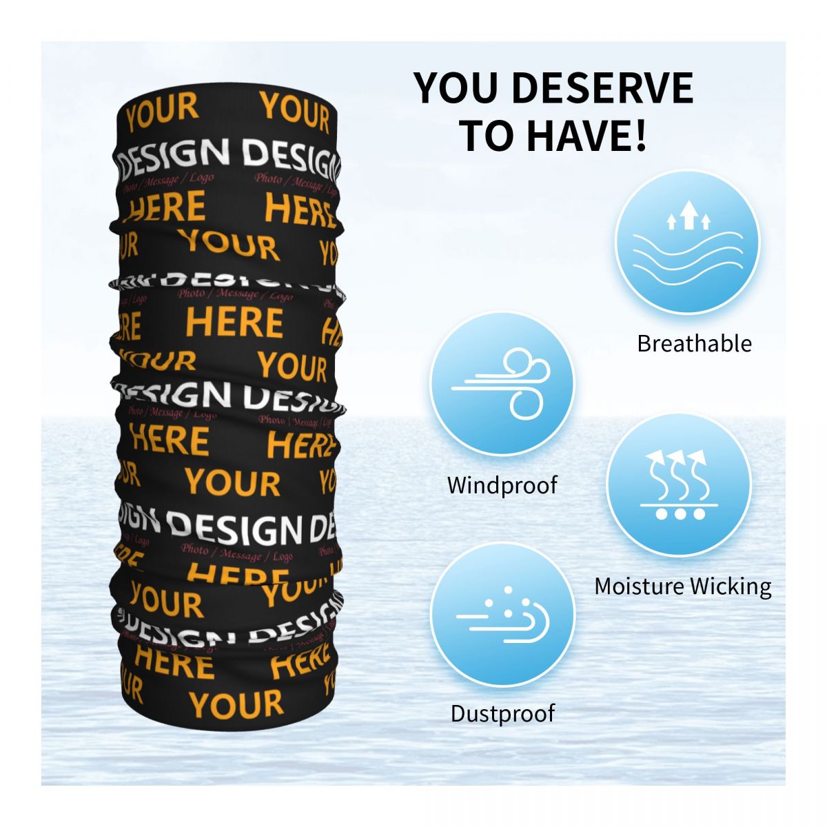 Custom Your Design Here Bandan - Company Profile Printing ulasan dan harga