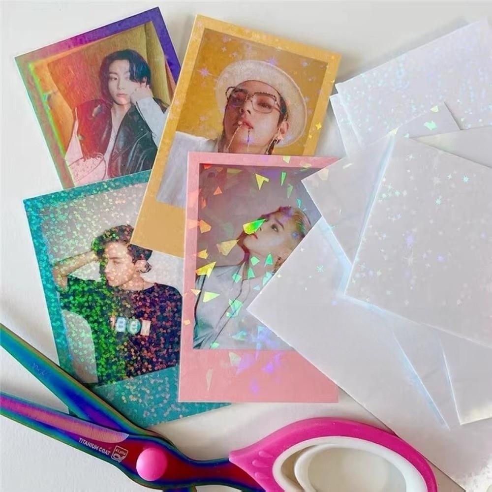 5Pcs Self Adhesive Holographic - Laminator Cold Roll ulasan dan harga