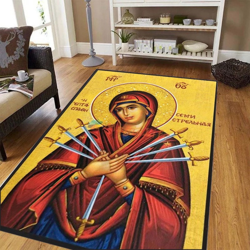 Large Living Room Bedroom Rug  - Commercial Printing Icon ulasan dan harga