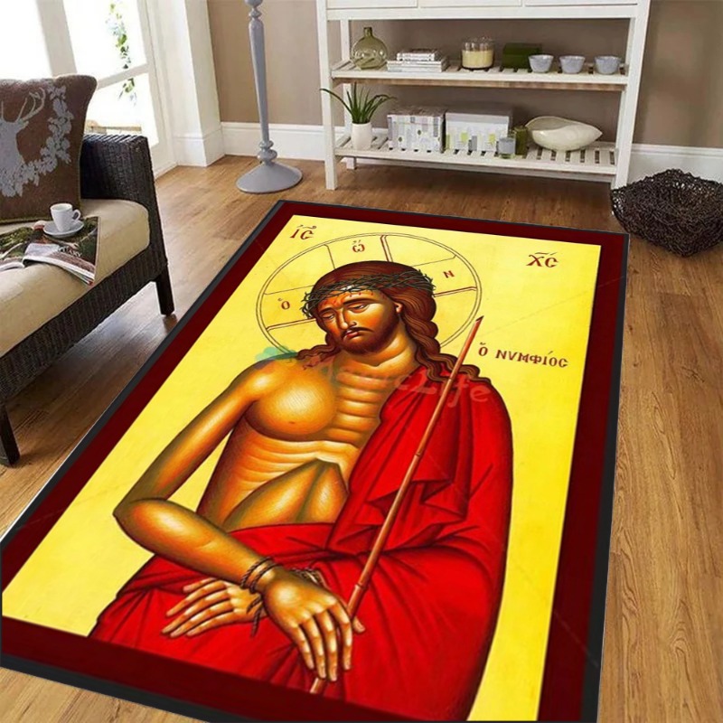 Large Living Room Bedroom Rug  - Commercial Printing Icon ulasan dan harga
