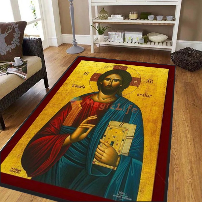 Large Living Room Bedroom Rug  - Commercial Printing Icon ulasan dan harga
