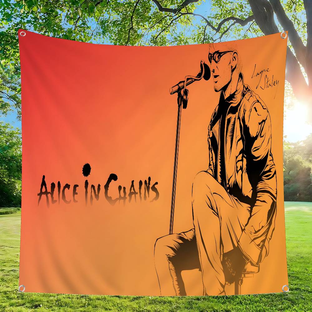 Retro Music Alice In Chains Ad - Commercial Banner Printing ulasan dan harga
