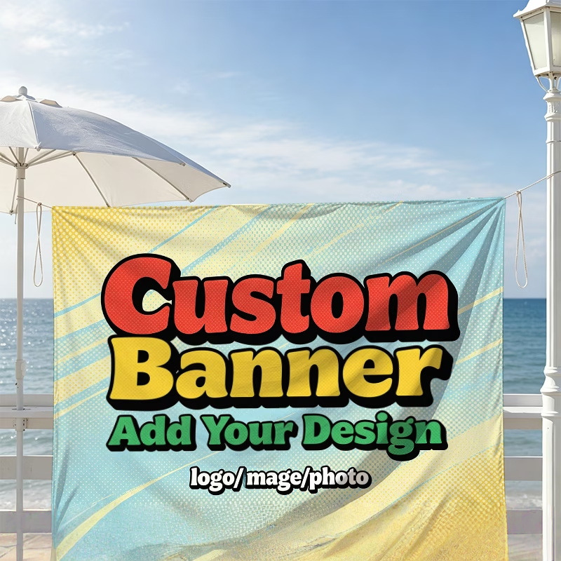 Custom Banner Flags Suitable F - Commercial Banner Printing ulasan dan harga