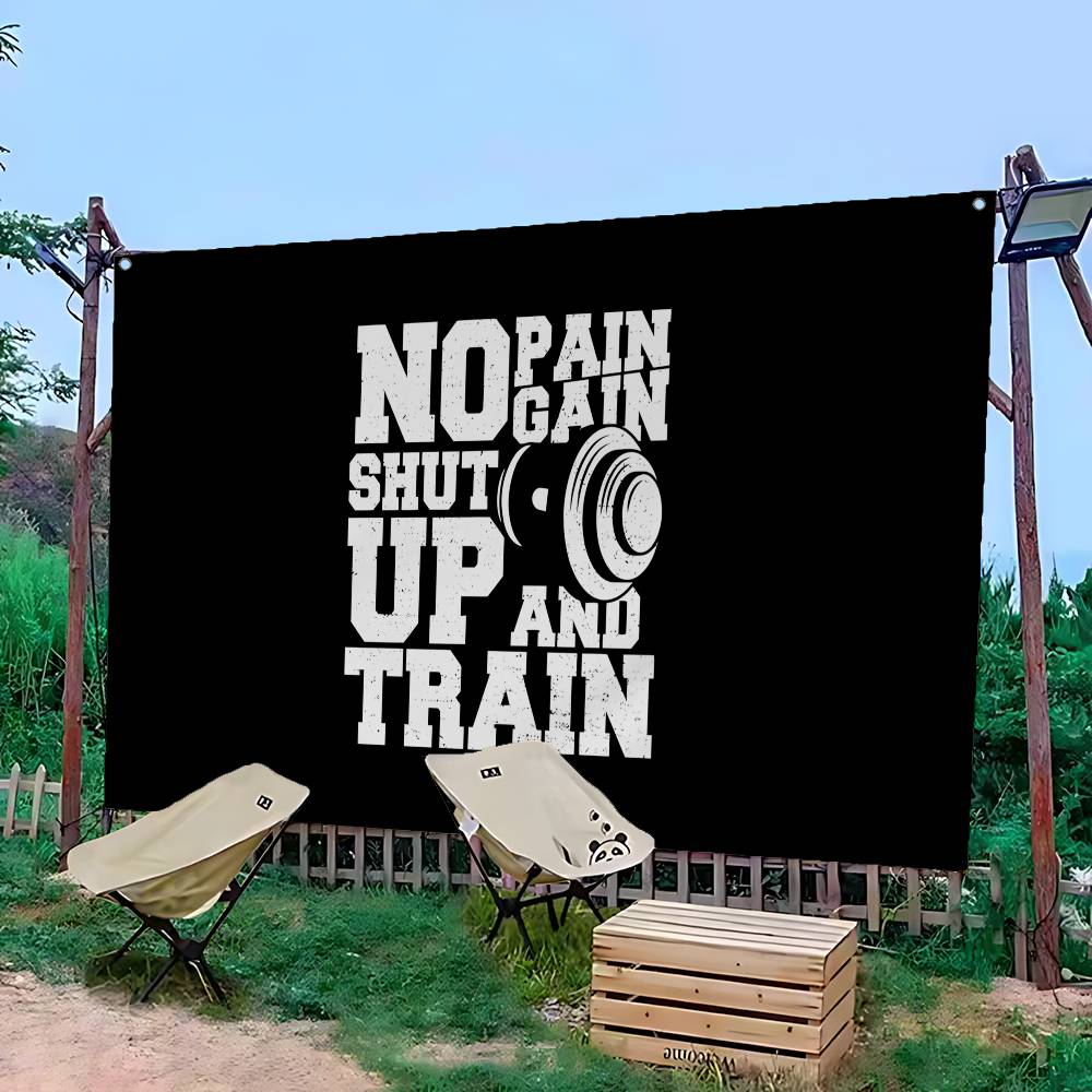 No Pain No Gain GYM Advanced P - Commercial Banner Printing ulasan dan harga
