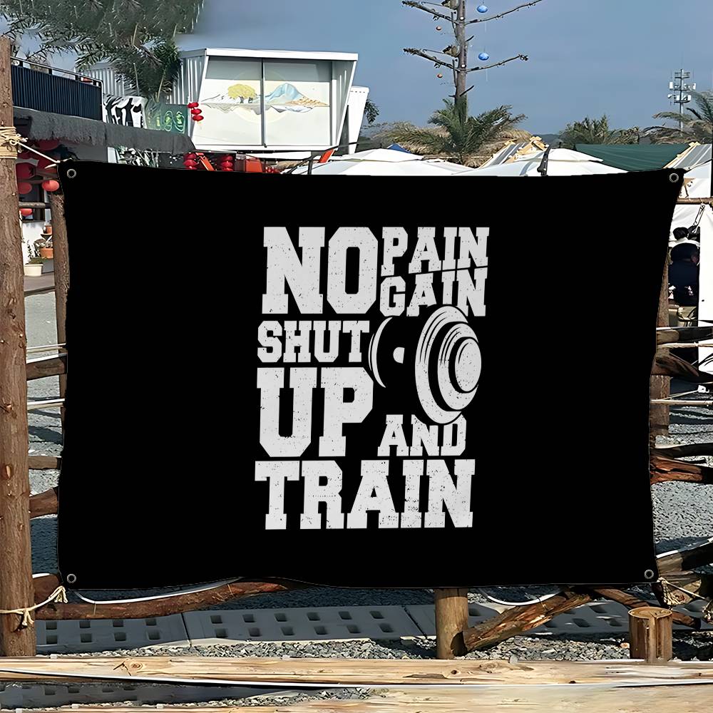 No Pain No Gain GYM Advanced P - Commercial Banner Printing ulasan dan harga