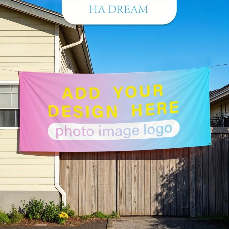 Any Size Custom Banner Flag Lo - Commercial Banner Printing ulasan dan harga