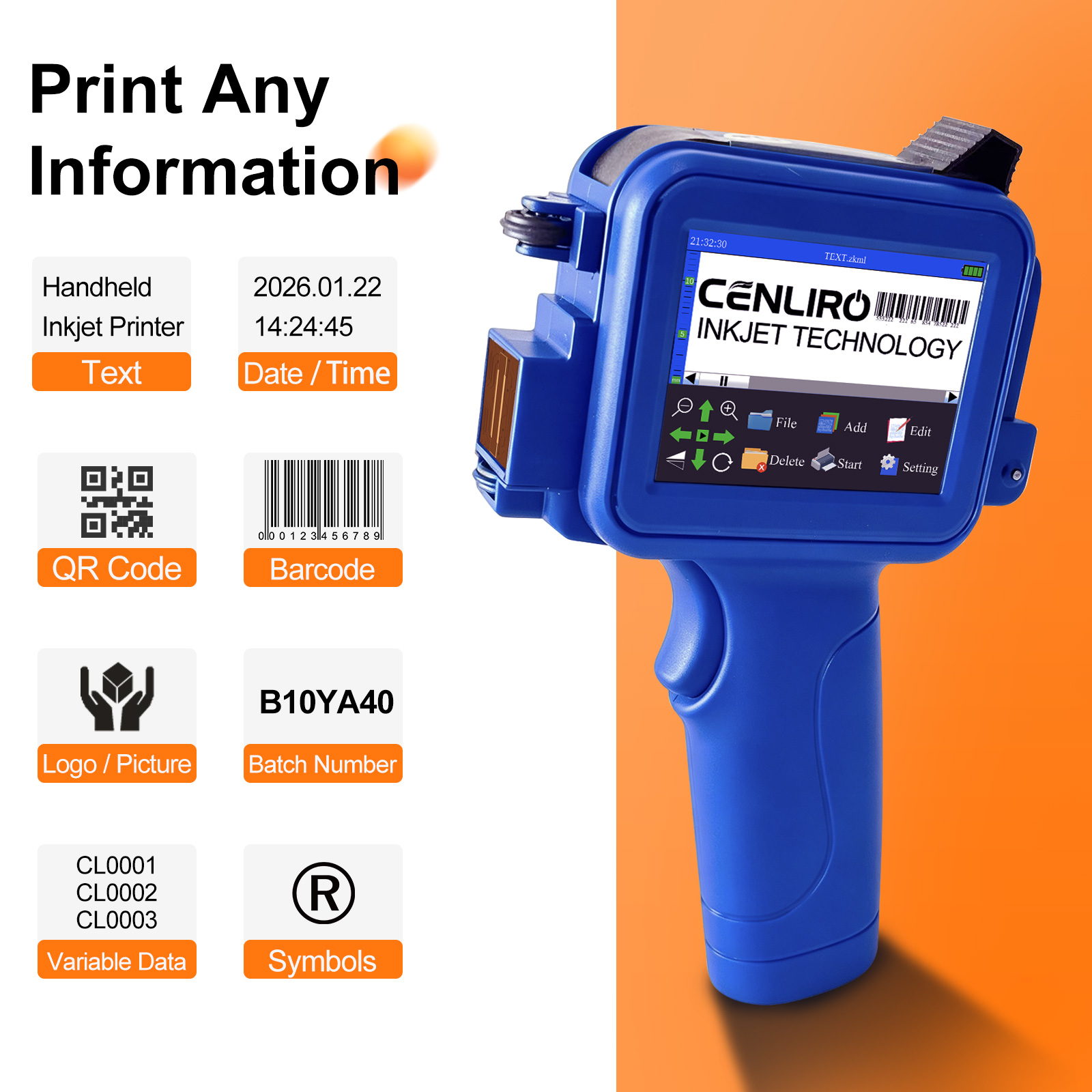 Cenliro Mini Handheld Inkjet P - Commercial Printing Inc ulasan dan harga