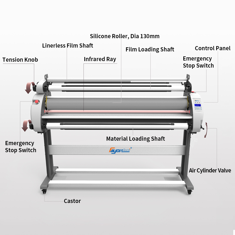 Fayon 63inch Pneumatic Laminat - Laminator Cold Roll ulasan dan harga