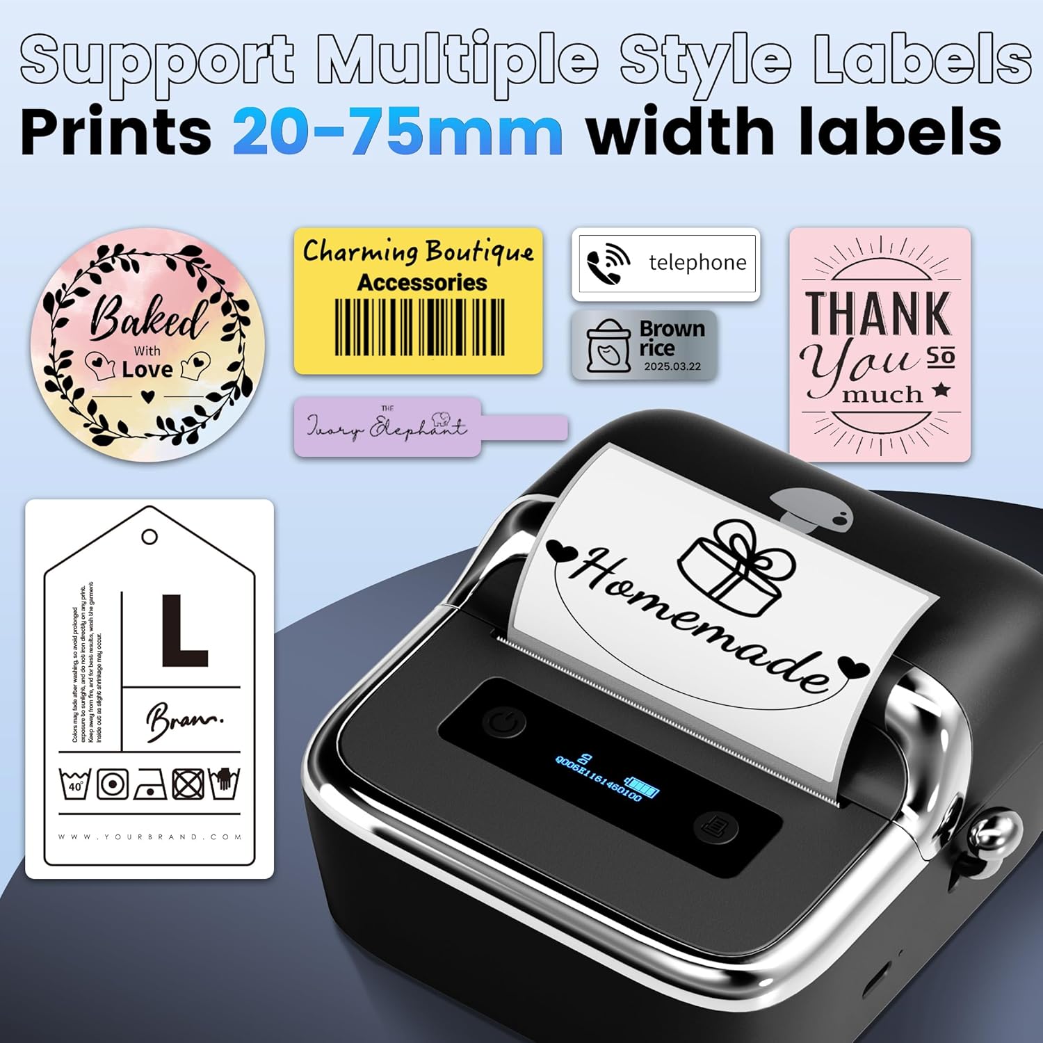 Phomemo M250 Label Maker 75mm  - Commercial Shirt Printing Machine ulasan dan harga