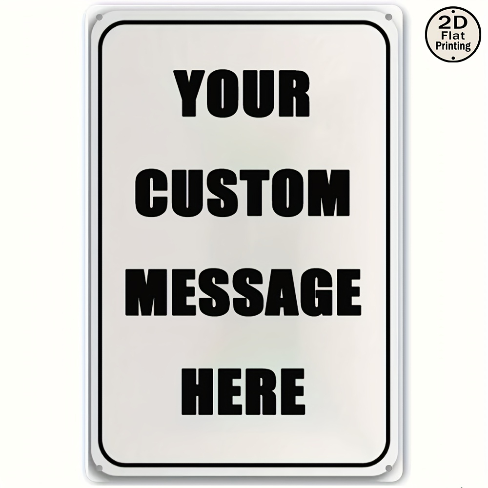Custom Metal Tin Sign Personal - Company Profile Printing ulasan dan harga